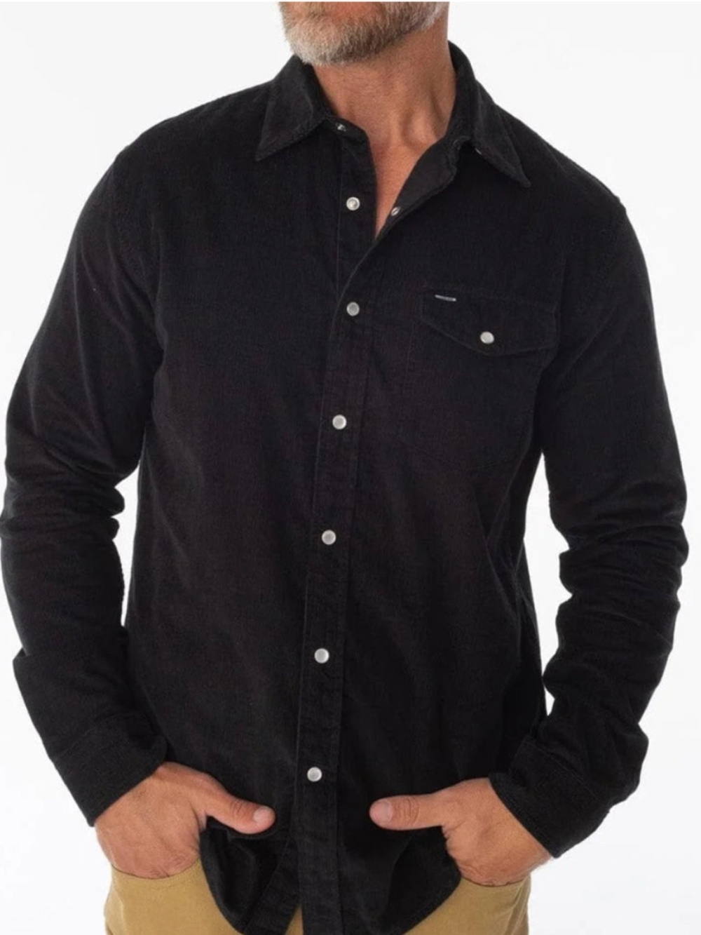 Criquet Blue Corduroy Button-Up Shirt